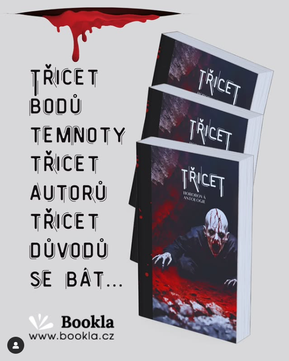 3D obálka antologie Třicet