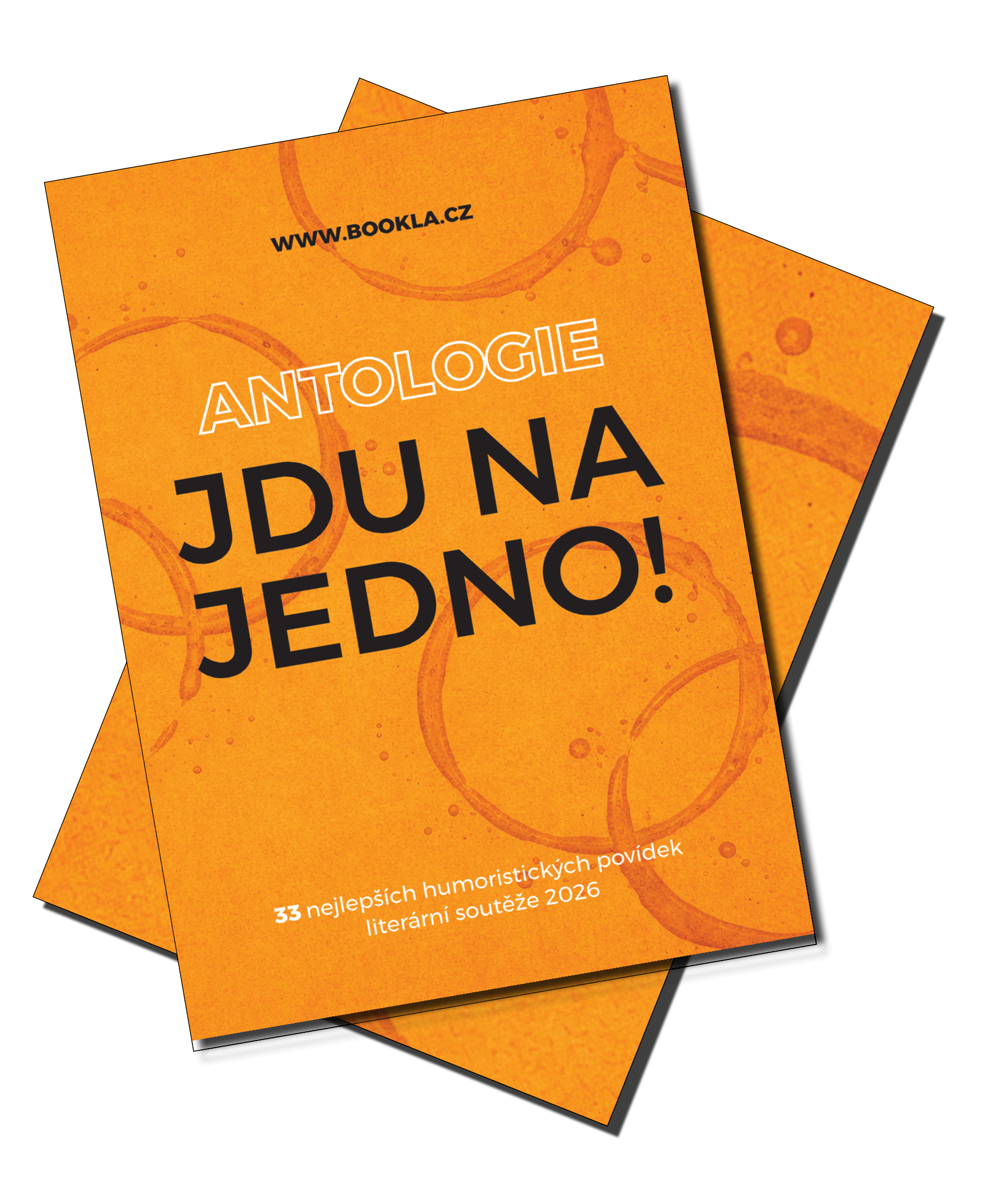 3D obálka antologie Jdu na jedno